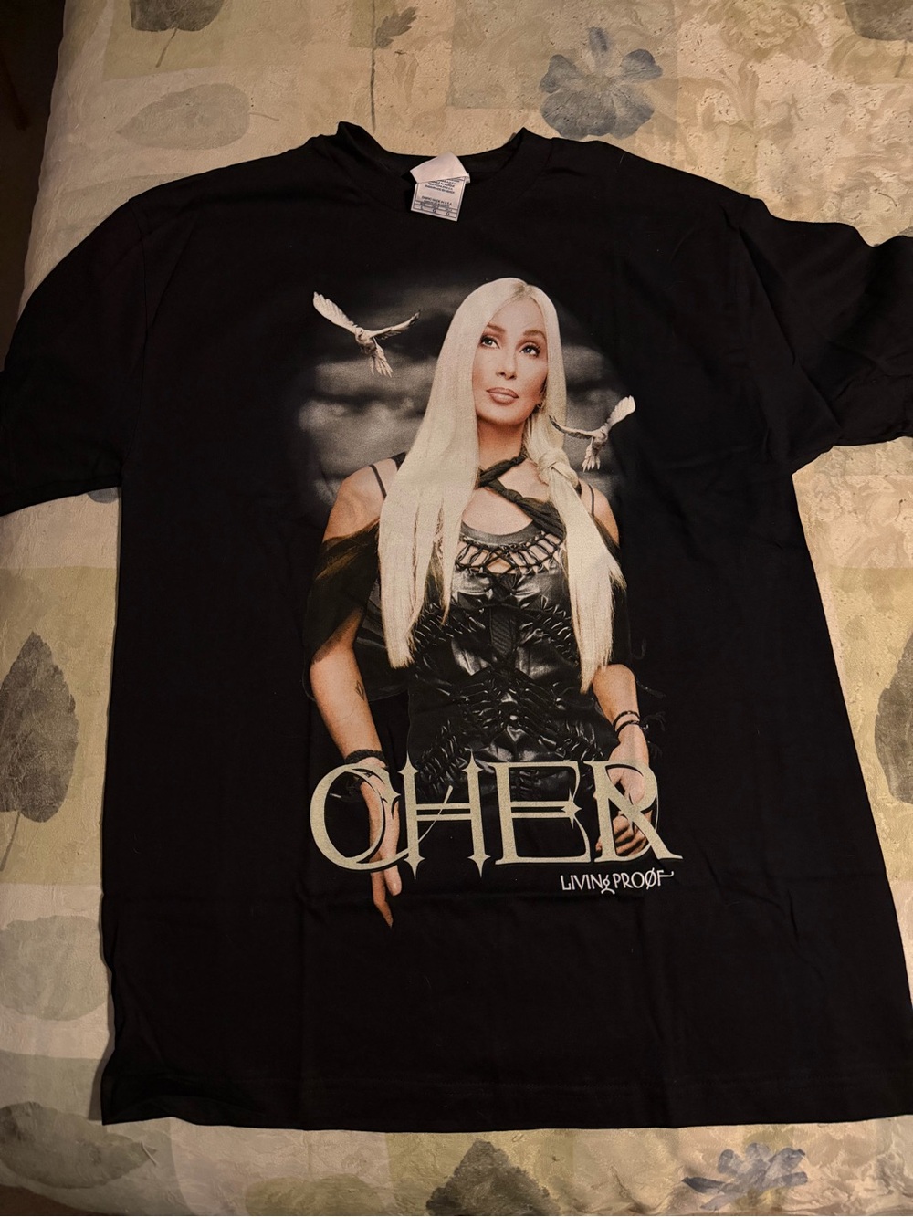 Vintage Cher Living Proof Farewell Tour 2002 Concert T-Shirt Large Double Sided